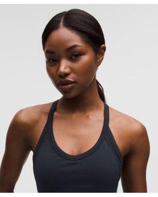 lululemon athletica Blue – Get Low Cross-Back Training Tank Top Light Support, B/C Cup – – Size Large