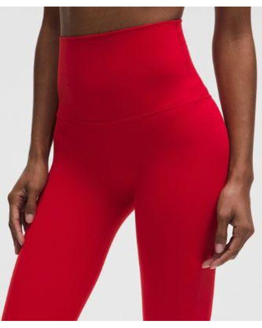 lululemon athletica Red – Align Super-High-Rise Pants – 28" – /Neon – Size 4