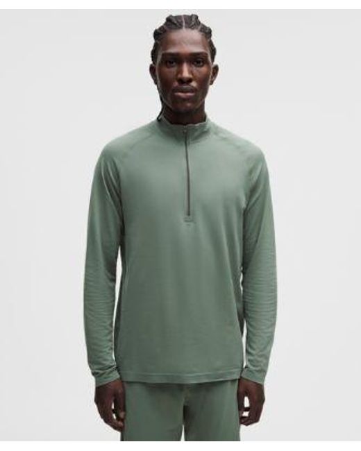 lululemon athletica Green – Metal Vent Tech Half Zip Long-Sleeve Top – – for men