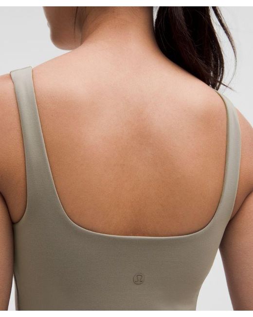 lululemon athletica Green Wunder Under Smoothcover Tank Top
