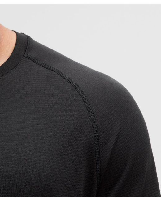 lululemon athletica Black Metal Vent Tech Short-Sleeve Shirt for men