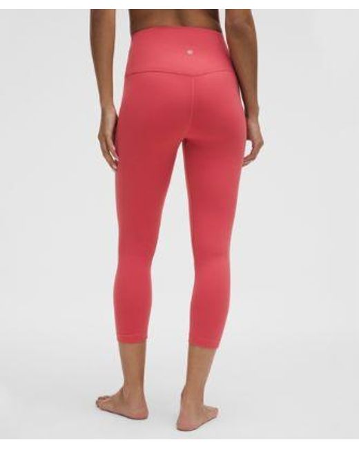 lululemon athletica Red Align High-Rise Crop 21"