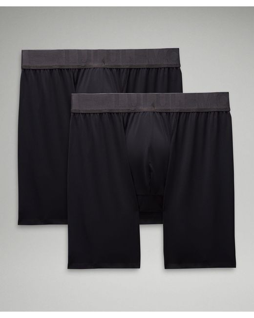 lululemon athletica Black Built To Move Boxers 5" 2 Pack for men