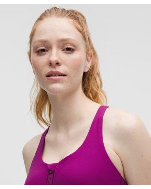 lululemon athletica Purple Energy Zip-Front Bra