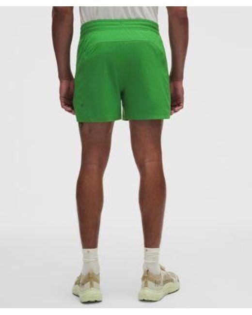 lululemon athletica Green – Pace Breaker Linerless Shorts – 5" – – Size Large for men