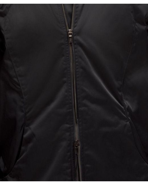 lululemon athletica Black Taffeta Removable-Hood Collared Jacket for men