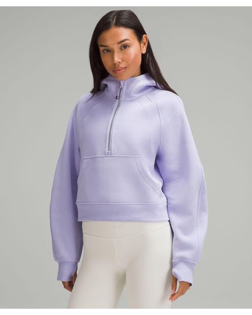 lululemon athletica Scuba Oversized Half-zip Hoodie in Purple