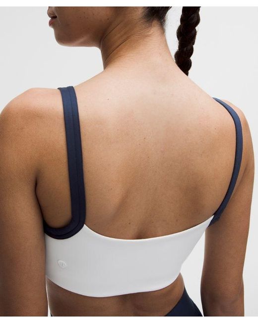 lululemon athletica Blue – Straight-Strap Sports Bra Light Support, B/C Cup Tennis Deuce – –