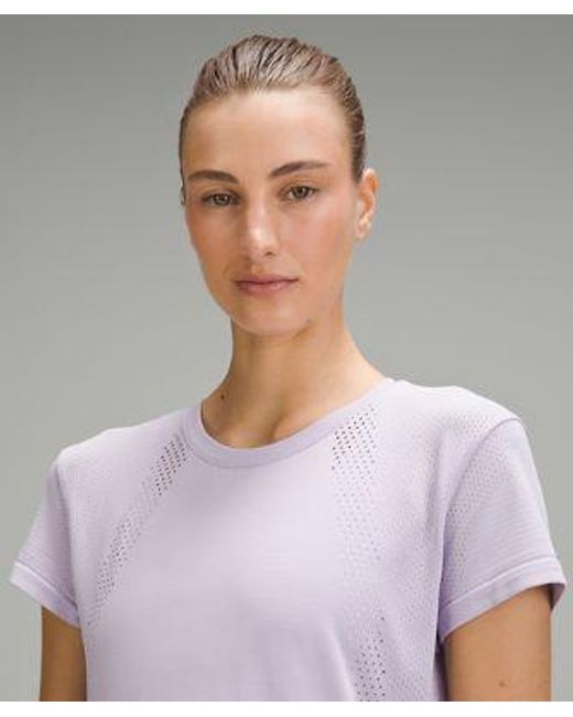 lululemon athletica Purple Train To Be Short-sleeve Shirt