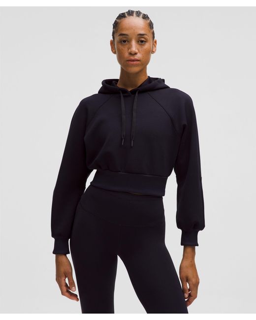 lululemon athletica Blue Smooth Spacer Cropped Hoodie