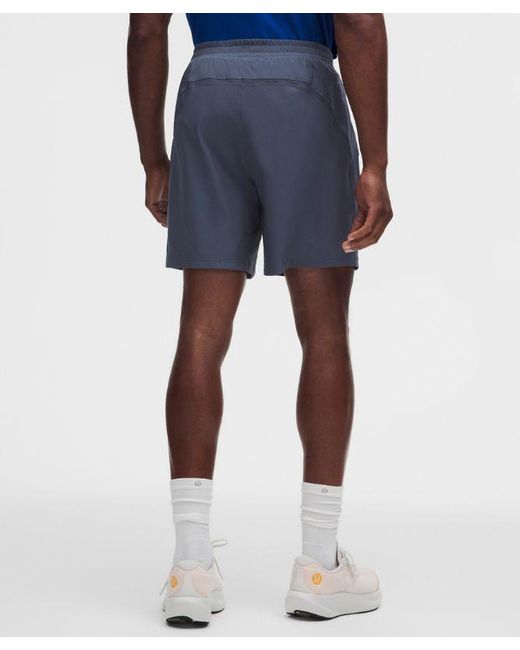 lululemon athletica Blue Pace Breaker Lined Short 7" for men