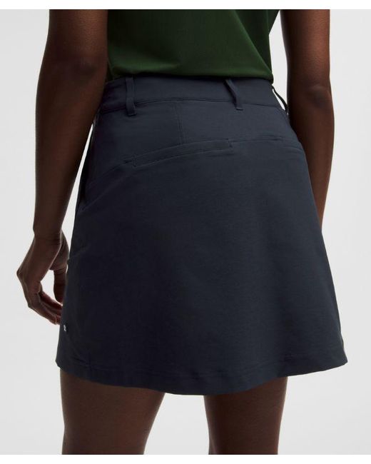 lululemon athletica Green Stretch Twill Front Pleat Golf Skirt
