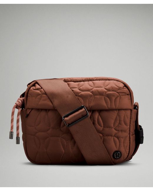 lululemon athletica Brown Quilted Embrace Crossbody Bag Online Only