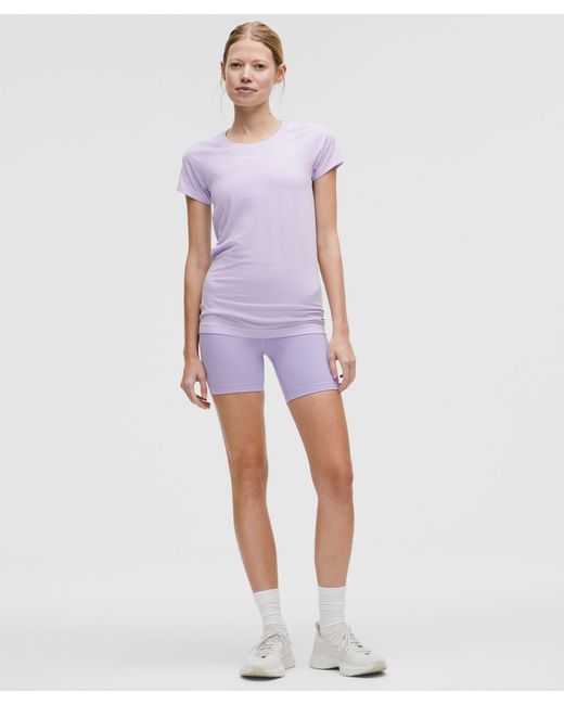 lululemon athletica Purple – Swiftly Tech Short-Sleeve Shirt 2.4 Hip Length – /Pastel – Size 4