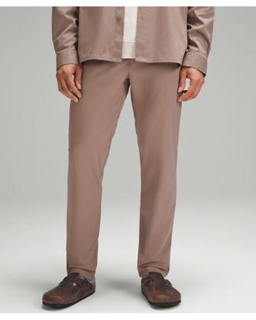 lululemon athletica Natural Abc Classic-fit Trousers 30"l Warpstreme for men