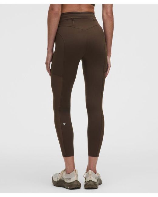 lululemon athletica Pink – No Line High-Rise Running Tight Leggings – 25" – – Size 4