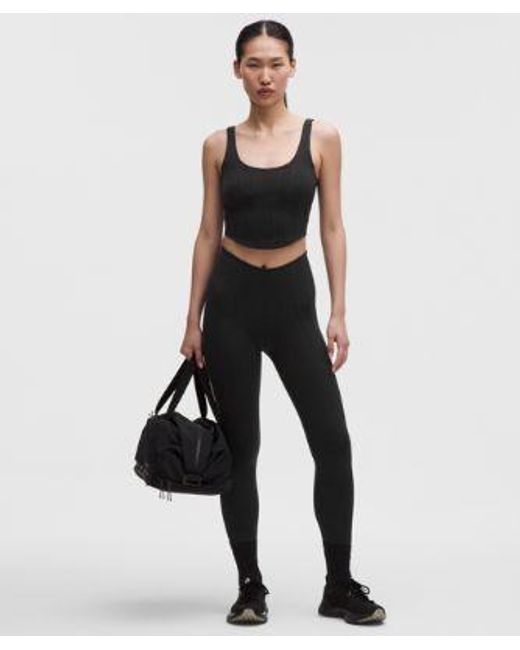lululemon athletica Black Ultralu Corset-Stitch Tight 25"