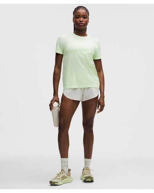 lululemon athletica Green – Swiftly Relaxed Short-Sleeve Shirt Hip Length Fit – – Size 4
