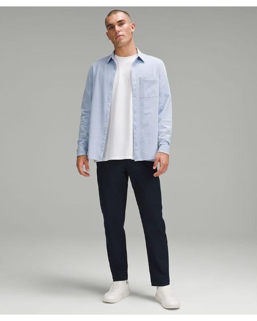 lululemon athletica Gray – Commission Long-Sleeve Shirt Oxford – //Pastel – for men