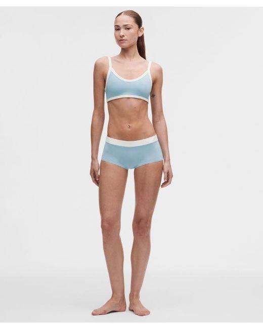 lululemon athletica Blue – Underease Mid-Rise Ruched Boyshort Underwear – – Size Large
