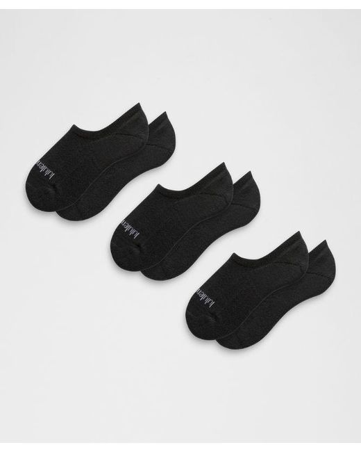 lululemon athletica Black – Daily Essential No-Show Socks 3 Pack – – Size Large