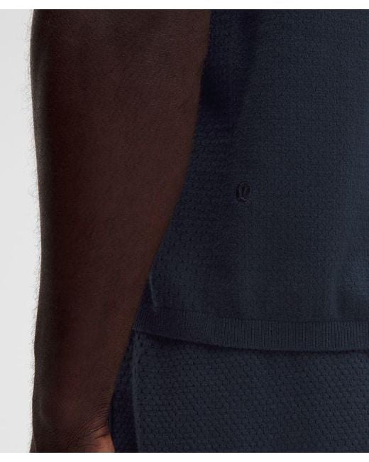 lululemon athletica Blue – Knit T-Shirt – Cotton-Blend – – Size Large for men