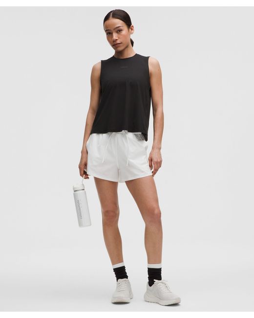 lululemon athletica Black Pace Crush Cross-Back Graphic Tank Top