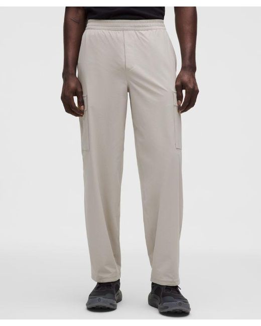 lululemon athletica Black Stretch-Ripstop Relaxed Cargo Pant for men