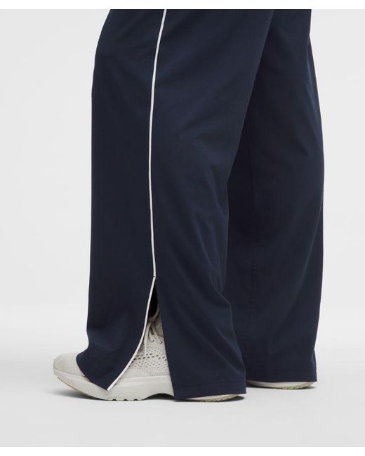 lululemon athletica Blue – Court Rival Wide-Leg Track Pants Regular – – Size 4