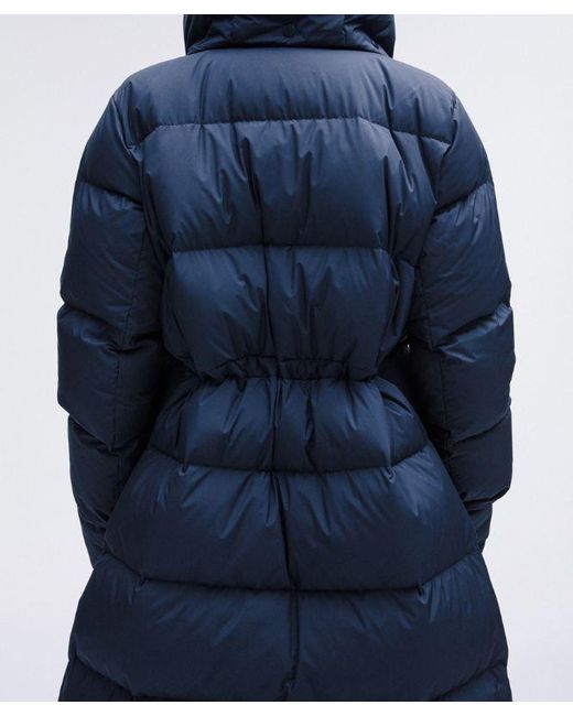 lululemon athletica Blue Wunder Puff 600-Down-Fill Long Jacket