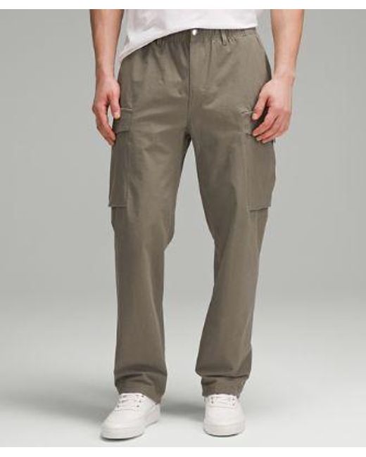 lululemon athletica Gray Stretch Cotton Versatwill Relaxed-fit Cargo Pants for men