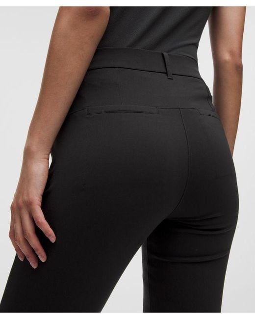 lululemon athletica Black – High-Rise Golf Pull-On Cropped Pants – 16" – – Size Large