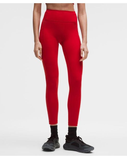 lululemon athletica Red Swift Speed High-Rise Tight 25"