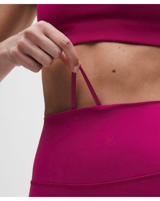 lululemon athletica Red Wunder Train No Line High-Rise Tight 28"