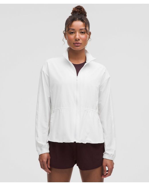 lululemon athletica White Uv-Protective Cinch-Waist Running Jacket