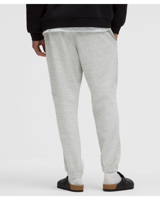 lululemon athletica Gray Textured Double-Knit Cotton Jogger for men