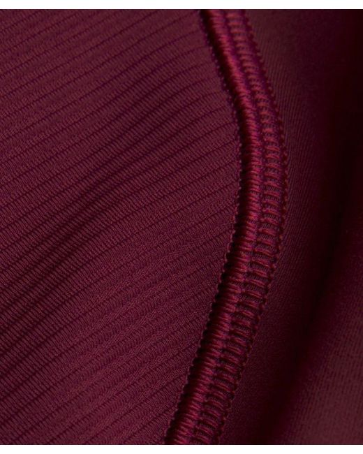 lululemon athletica Red – Everlux Panelled Short-Sleeve Shirt – Color Burgundy/ – Size Large