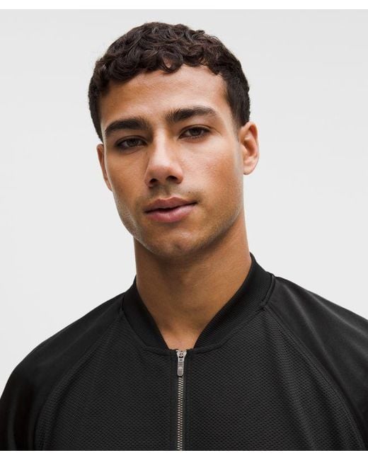 lululemon athletica Black Pace Breaker Track Jacket for men