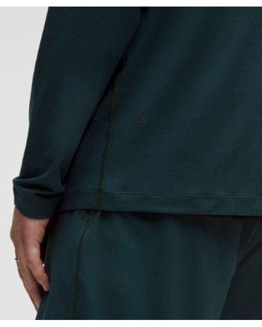 lululemon athletica Blue – Soft Jersey Half Zip Long-Sleeve Top – – for men