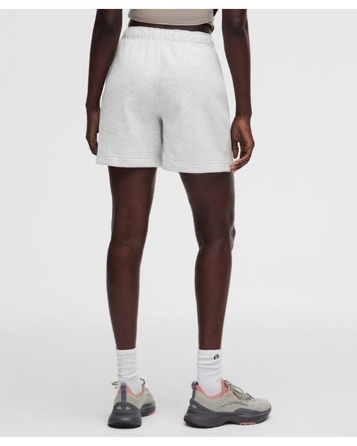 lululemon athletica White Scuba Evolve Oversized Short 5"