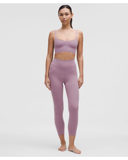 lululemon athletica Purple Groove High-Rise Ribbed Panel Leggings 25"