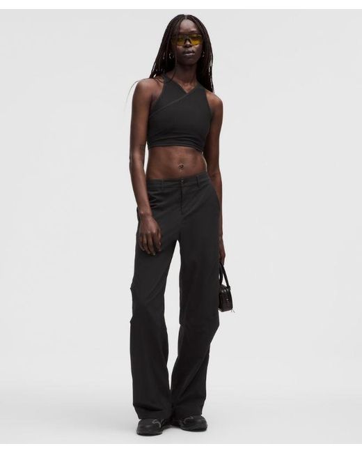 lululemon athletica Black Ripstop Mid-Rise Utility Pants Slnsh Collection