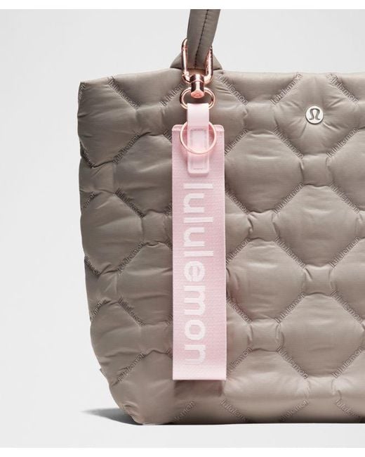 lululemon athletica Pink Never Lost Keychain