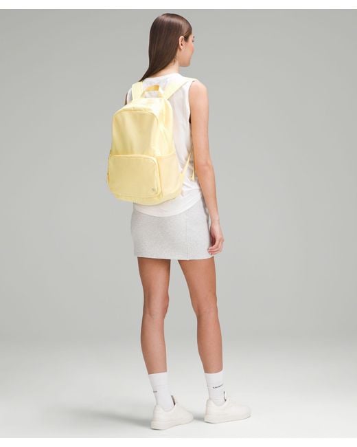 lululemon backpack yellow lululemon Backpack With Laptop Compartment in Yellow