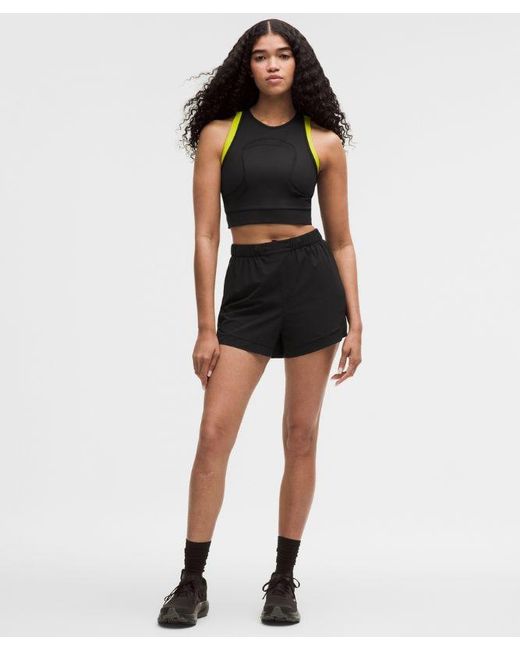 lululemon athletica Black – Mesh Cutout Tank Top Slnsh Collection – – Size Large