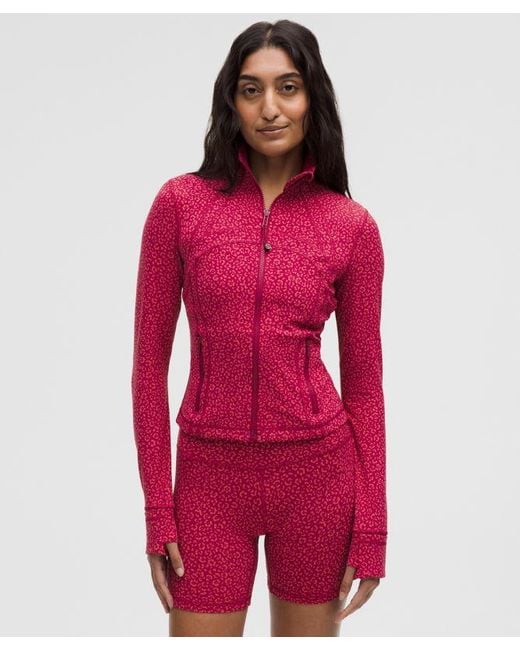 lululemon athletica Red Define Cropped Jacket Nulu