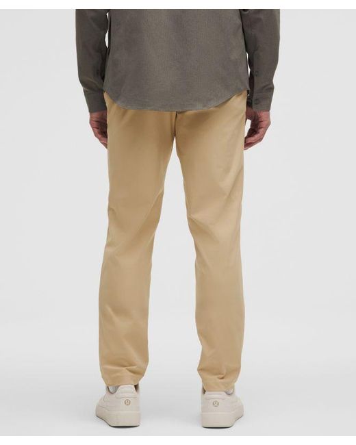 lululemon athletica Natural Abc Classic-fit Trousers 32"l Warpstreme - Color Khaki - Size 28 for men