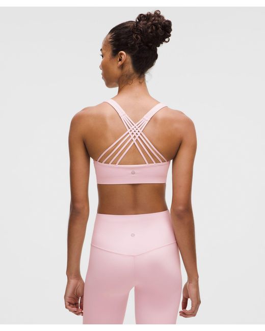 lululemon athletica Pink Flexyflex Strappy Yoga Bra