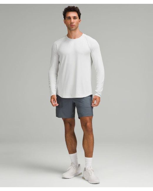 lululemon athletica Gray License To Train Long-Sleeve Shirt for men