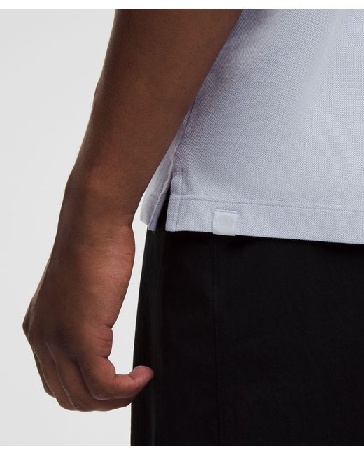 lululemon athletica White Cotton Pique Short-Sleeve Polo Shirt for men